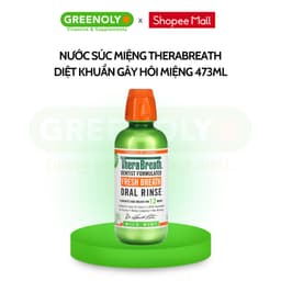 Thumbnail Nước Súc Miệng TheraBreath Vị Bạc Hà Diệt Khuẩn Gây Hôi Miệng Hàng Đầu Mỹ 473ml 1