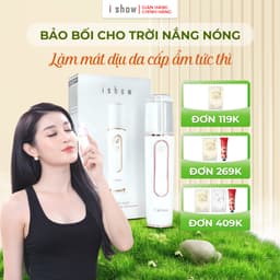 Thumbnail Máy Phun Khoáng Tạo Ion I SHOW Cấp Ẩm Đưa Dưỡng Chất Thấm Sâu Vào Da Giúp Da Ngậm Nước Và Ẩm Mịn 1