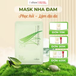 Thumbnail Mặt Nạ Lô Hội I SHOW Cấp Ẩm Phục Hồi Da Làm Dịu Da Tức Thì - iShow Aloe Vera Soothing Mask 1