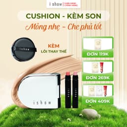 Thumbnail Combo Cushion I SHOW (kèm lõi thay thế) Son Lì & Son Dưỡng Trang Điểm Tiện Lợi Kiềm Dầu Mỏng Nhẹ 24h 1