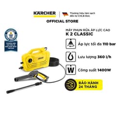 Thumbnail Máy Rửa Xe KARCHER Cầm Tay K2 Classic Động Cơ Chổi Than Áp Lực Cao Giúp Làm Sạch Ô Tô Xe Máy 2