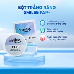 Thumbnail Bột trắng răng Smilee PAP+ làm răng trắng sáng, loại bỏ vi khuẩn mảng bám ố vàng, thơm miệng sau liệu trình sử dụng 1