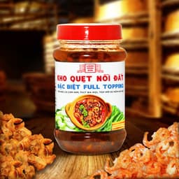 Thumbnail Kho quẹt nồi đất Làng Chài Xưa thơm ngon đặc biệt full topping tôm khô, cá cơm rim, thịt ba rọi, tốp mỡ mắm nhỉ hủ 250g 4
