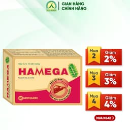 Thumbnail Viên uống HAMEGA  Hỗ Trợ Giải Độc Gan, Mát Gan, Giải Rượu Và Tăng Cường Chức Năng Gan - Hộp 40 viên 1
