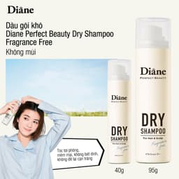 Thumbnail Dầu Gội Khô Tóc Tơi Phồng Mềm Mại Không Bết Dính Diane Perfect Beauty Dry Shampoo Fragrance Free 1