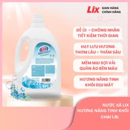 Thumbnail Nước xả Lix làm mềm vải sạch thơm hương nắng tinh khôi, nước xả vải thơm lâu Lixco Việt Nam 2