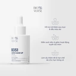 Thumbnail Tinh chất Bioverse B351 Acne Clear up Niacinamide 5% + Zinc 1% 30ml hỗ trợ giảm mụn hiệu quả 2