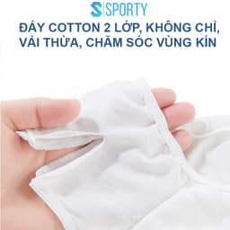 Thumbnail Quần lót giấy cotton 100% SPORTY dùng 1 lần, 2 lớp đáy, dùng khi đi du lịch, mẹ bầu đi sinh 2