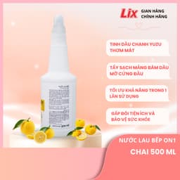 Thumbnail Combo 3 túi nước giặt Lix siêu sạch hương hoa anh đào sạch thơm tặng 1 chai nước lau bếp On1 500ml, 3C-N2503+N6701 3
