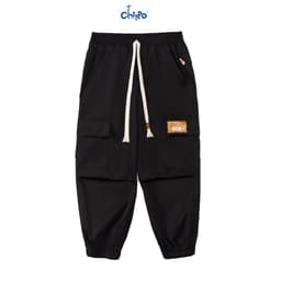 Thumbnail Quần Jogger Kaki bé trai Chippo chất liệu mỏng mềm thoải mái cho bé từ 7 đến 12 Tuổi(21-40Kg) 1