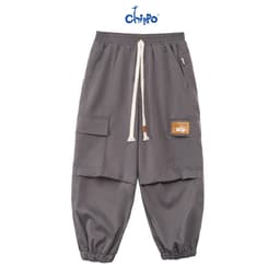 Thumbnail Quần Jogger Kaki bé trai Chippo chất liệu mỏng mềm thoải mái cho bé từ 7 đến 12 Tuổi(21-40Kg) 3