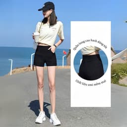Thumbnail Quần đùi nữ vải umi co giãn 4 chiều - Quần legging đùi nữ Loza LQ035225 4
