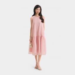 Thumbnail Đầm Kiểu Nữ MARC FASHION Form Suông Sát Nách Thắt Nơ Lưng - CBLH073023 2