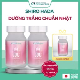 Thumbnail Viên Uống Dưỡng Trắng, Ngăn Ngừa Lão Hóa, Sạm Nám, Giúp Da Đều Màu Từ Thiên Nhiên Shiro Hada Genki Fami Nhật Bản 1