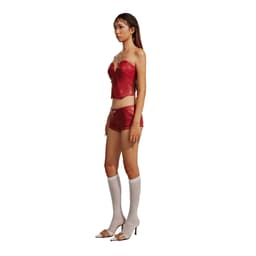 Thumbnail TATICHU - BAE Red Leather Short Pants - Quần Short Da Đỏ BAE 1