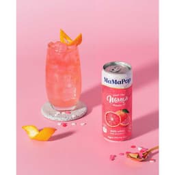 Thumbnail Thùng 4 lon nước trái cây sparkling MaMaPop vị Bưởi Hồng (330ml/lon) - MP032 2