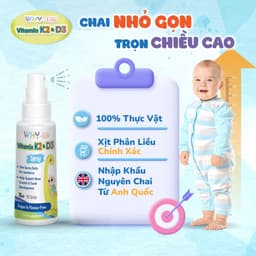 Thumbnail Vitamin D3 K2 Whykids Dạng Xịt Bổ Sung D3 K2 Cho Bé, Tăng Cường Hấp Thu Canxi Hỗ Trợ Phát Triển Chiều Cao 15ml 2