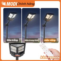 Thumbnail Đèn Năng Lượng Mặt Trời Liền Thể 80W MODI SOLAR , Đèn Led Năng Lượng Mặt Trời Cảm Biến Ánh Sáng 4