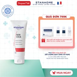 Thumbnail Kem dưỡng ẩm phục hồi da tổn thương Stanhome Sos Cica giảm khô ngứa mẫn đỏ mụn nước cho da nhạy cảm 1