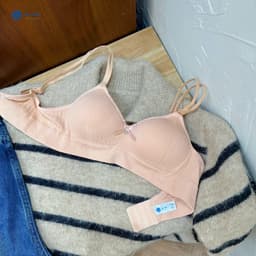 Thumbnail Áo Lót Nữ Cotton Tăm Đệm 0.5cm Không Gọng Mềm Mại AL7890 By Bechipi 4