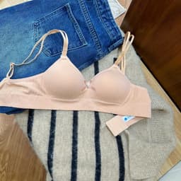 Thumbnail Áo Lót Nữ Cotton Tăm Đệm 0.5cm Không Gọng Mềm Mại AL7890 By Bechipi 3