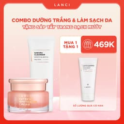 Thumbnail Bộ đôi Kem Dưỡng Trắng 50ml và Sữa Rửa Mặt 100g LANCI giúp dưỡng trắng và làm sạch da 1