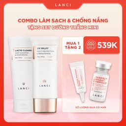 Thumbnail Bộ đôi Sáp tẩy trang 100ml và Sữa chống nắng 50ml LANCI combo làm sạch và chống nắng 1