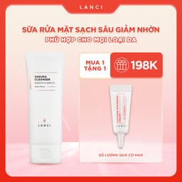 Thumbnail Sữa rửa mặt dịu nhẹ LANCI làm sạch sâu loại bỏ bụi bẩn, giúp sáng da 100ml 1