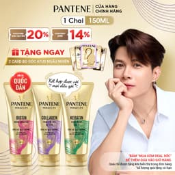 Thumbnail Dầu Xả Siêu Dưỡng PANTENE Miracles Ngăn Rụng Tóc Biotin/ Phục Hồi Hư Tổn Collagen/ Suôn Mượt Óng Ả Keratin - Tuýp 150ML 1