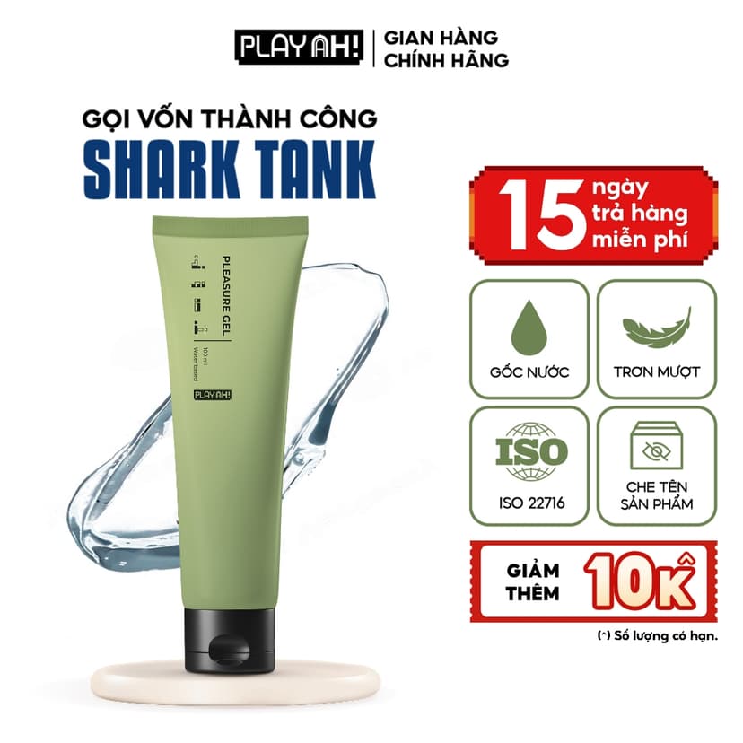 Ảnh Gel Bôi Trơn PlayAh Gốc Nước Pleasure Gel 100ml 1