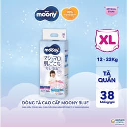 Thumbnail Tã quần cao cấp Moony Bé Gái L44/XL38/XXL26 - Nhập khẩu Nhật Bản 1