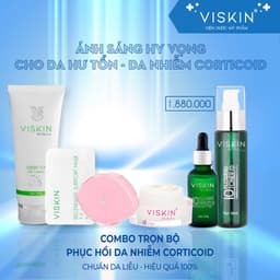 Thumbnail Combo phục hồi da nhiễm Corticoid VISKIN chuẩn da liễu (bộ 5 sản phẩm) [CHÍNH HÃNG] 1