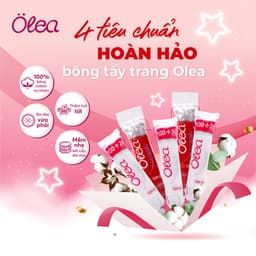 Thumbnail Combo 5 gói bông tẩy trang Olea 140 miếng (5x 140) 3