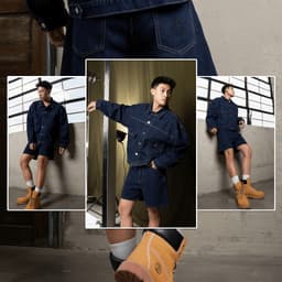 Thumbnail Quần short jean nam PANA phom rộng CAPMAN CLUB, cao trên gối trẻ trung - thoải mái 1