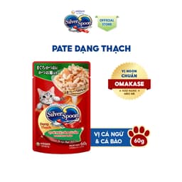 Thumbnail [PET GIFT] Combo 2 Thức ăn ướt cho mèo Silver Spoon dạng sốt/dạng thạch 60g/gói (vị ngẫu nhiên) 3