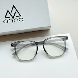 Thumbnail Gọng kính cận thời trang nam nữ ANNA dáng vuông nhựa dẻo mắt to unisex cá tính OL 27031 4