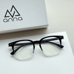 Thumbnail Gọng kính cận thời trang nam nữ ANNA dáng vuông nhựa dẻo mắt to unisex cá tính OL 27031 3