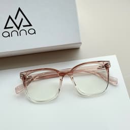 Thumbnail Gọng kính cận thời trang ANNA dáng vuông mắt to thời trang cá tính chất liệu nhựa dẻo OL 27013 4