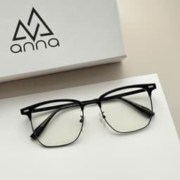 Thumbnail Gọng kính cận thời trang nam nữ ANNA chất liệu kim loại vuông unisex cá tính OL 31279 2