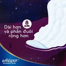 Thumbnail -  Combo 2 gói Băng Vệ Sinh WHISPER Skin Love 31CM Dành Cho Ban Đêm Gói 8 Miếng 2