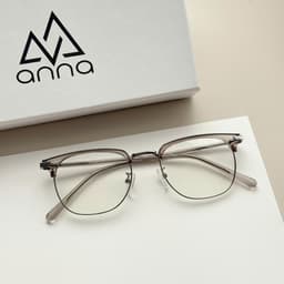 Thumbnail Gọng kính cận thời trang nam nữ ANNA chất liệu kim loại dáng vuông unisex cá tính OL 31269 2