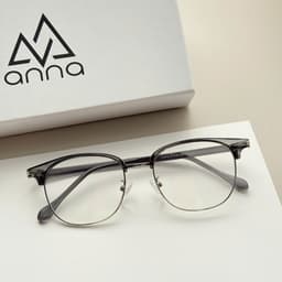 Thumbnail Gọng kính cận thời trang nam nữ ANNA chất liệu kim loại dáng vuông unisex cá tính OL 31278 3