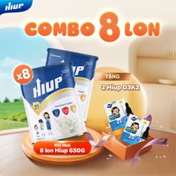Thumbnail Combo 8 hộp tặng 2 HiupD3k2, Thực phẩm dinh dưỡng HIUP tăng chiều cao cho trẻ từ 2 đến 15 tuổi 1