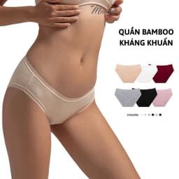 Thumbnail Quần Lót Nữ Trơn Bamboo Kháng Khuẩn Viền Ren Lưng Thấp Kháng Khuẩn Thoáng Mát (Mustoto MQ50) 1