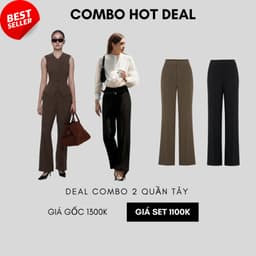 Thumbnail COCO SIN - Quần Nữ Ống Rộng Suôn Dài Lưng Cao Công Sở 1