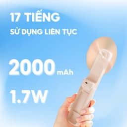 Thumbnail Quạt Mini Cầm Tay Gấp Gọn BUMAS B3 - Tự Động Ngắt Khi Chạm Vào - Bảo Hành 6 Tháng Miễn Phí 2