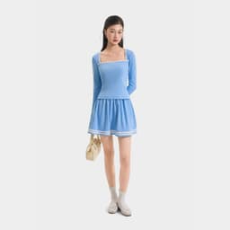 Thumbnail Váy Thun Mini MARC FASHION Form A Phối Viền - FANT011725 4