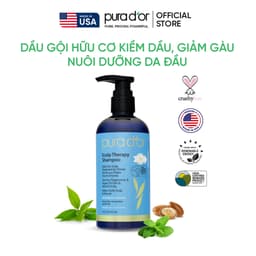 Thumbnail Dầu gội hữu cơ  kiềm dầu, giảm gàu nuôi dưỡng da đầu PURA D'OR Scalp Therapy 473ml 2