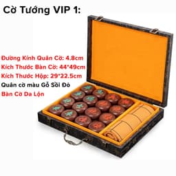 Thumbnail Cờ Tướng Nam Châm Chọn Size + Cờ Tướng Gỗ Sồi VIP Quân Cờ To 4.8cm Có Hộp Đựng Quà Tặng Chính Hãng Amalife 2