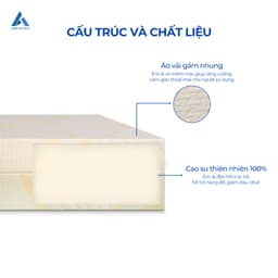 Thumbnail Nệm Cao Su Thiên Nhiên Aroma Latex, 100% Cao Su Tự Nhiên, Đàn Hồi Tốt, Bảo Hành 10 Năm 2